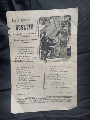 Foglio volante figurato - , “la