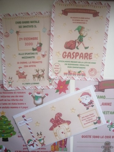 Letterina natale con - di,