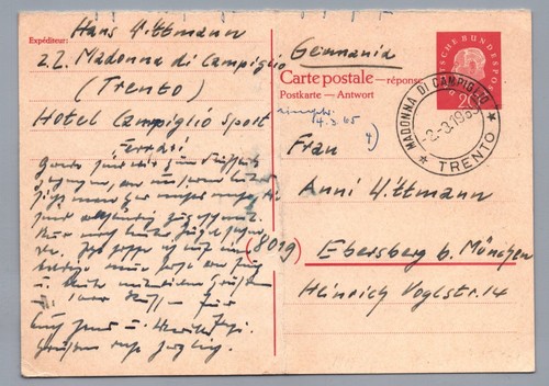Bund heuss intero postale - intero,
