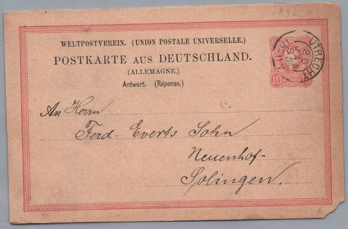 Reich intero postale - dt.,